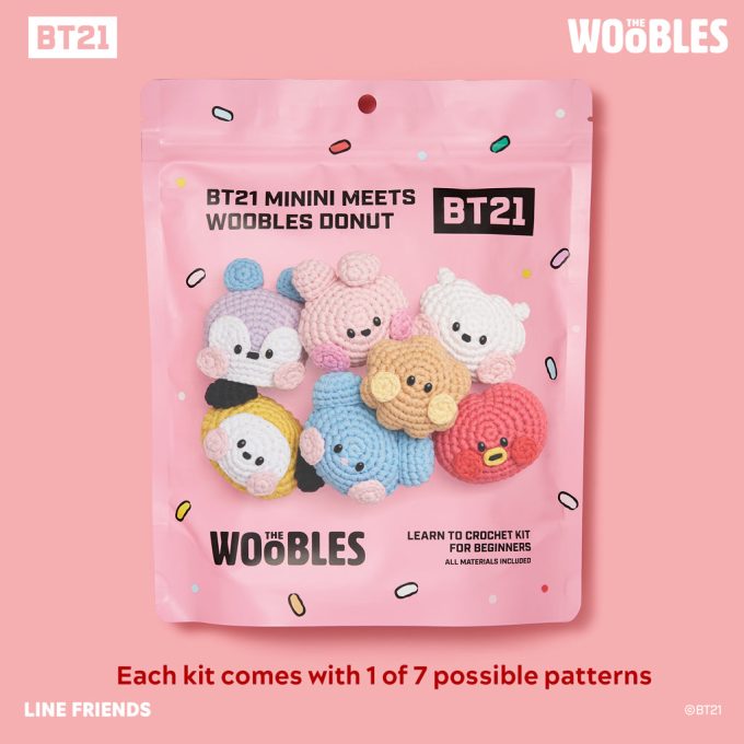 BT21 minini Donut Blind Bag Crochet Kit